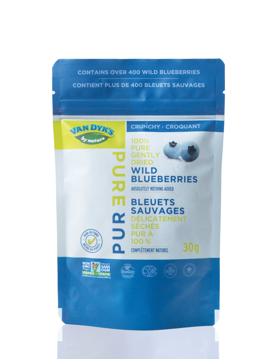Dried Crunchy Wild Blueberries – Van Dyk Blueberries